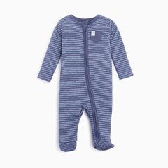 Organic Cotton Printed 2-Way Zip Footie