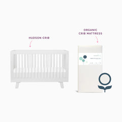 Hudson Crib & Organic Mattress Bundle