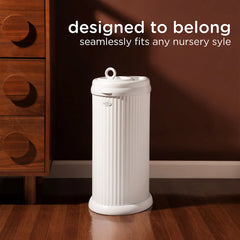Fluted Stainless Steel Diaper Pail