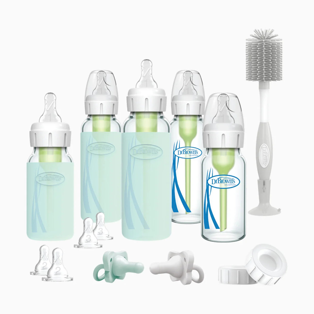 Options+ Narrow Glass Baby Bottle Starter Gift Set