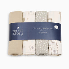 Organic Cotton Receiving Blanket (4 Pack)