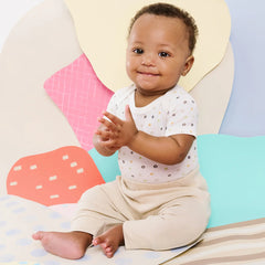 Organic Cotton Short-Sleeve Printed Bodysuit (5 Pack)