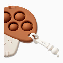 Silicone Teether with Sensory Popper