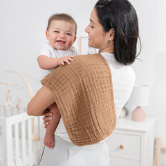 6-Layer Muslin Burp Cloths Set (10 Pack)