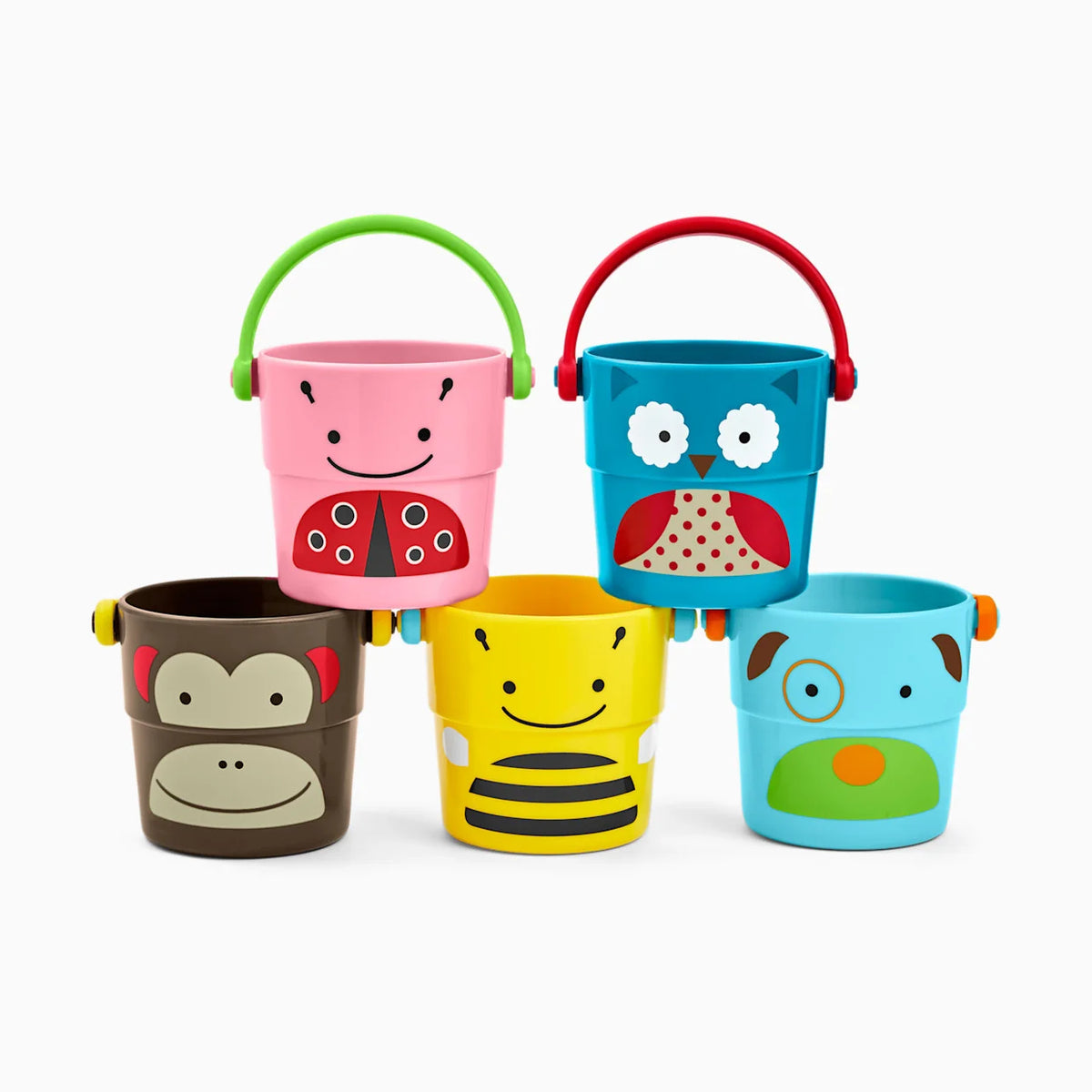 Zoo Stack and Pour Buckets (Set of 5)