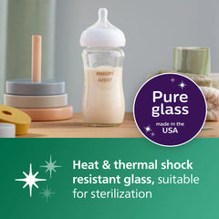 Glass and PPSU Natural Baby Bottle Gift Bundle