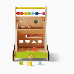 Premium Natural Wooden Activity Walker