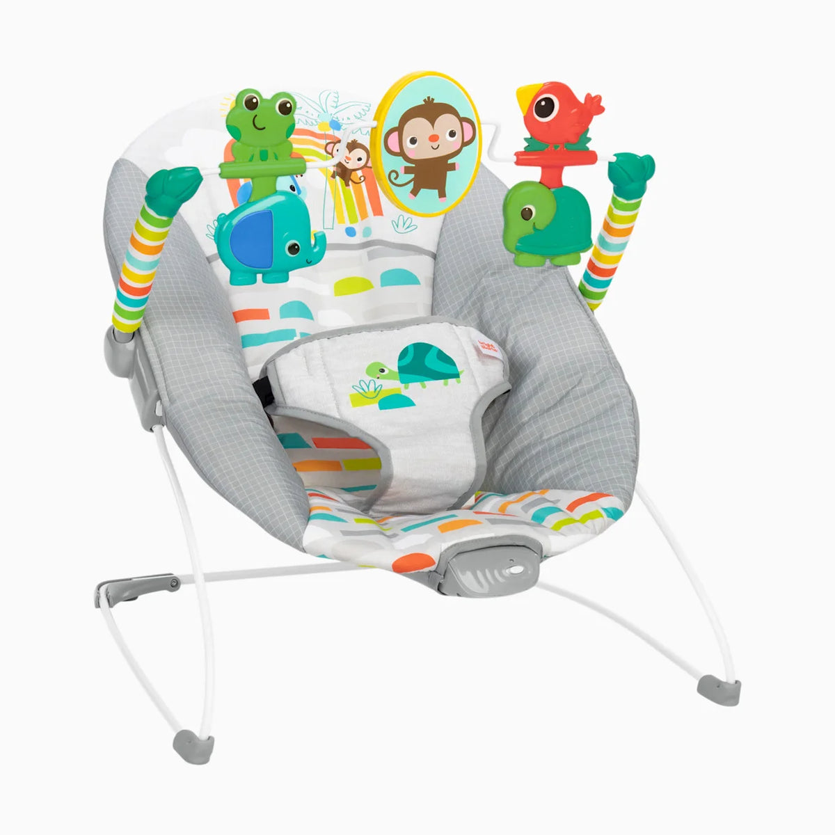 Playful Paradise Vibrating Baby Bouncer with Toys