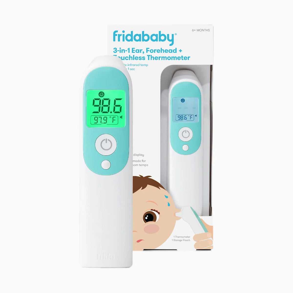 3-in-1 Ear, Forehead + Touchless Infrared Thermometer