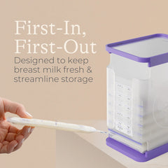 Breastmilk Storage Container with Quick-Freeze Tray
