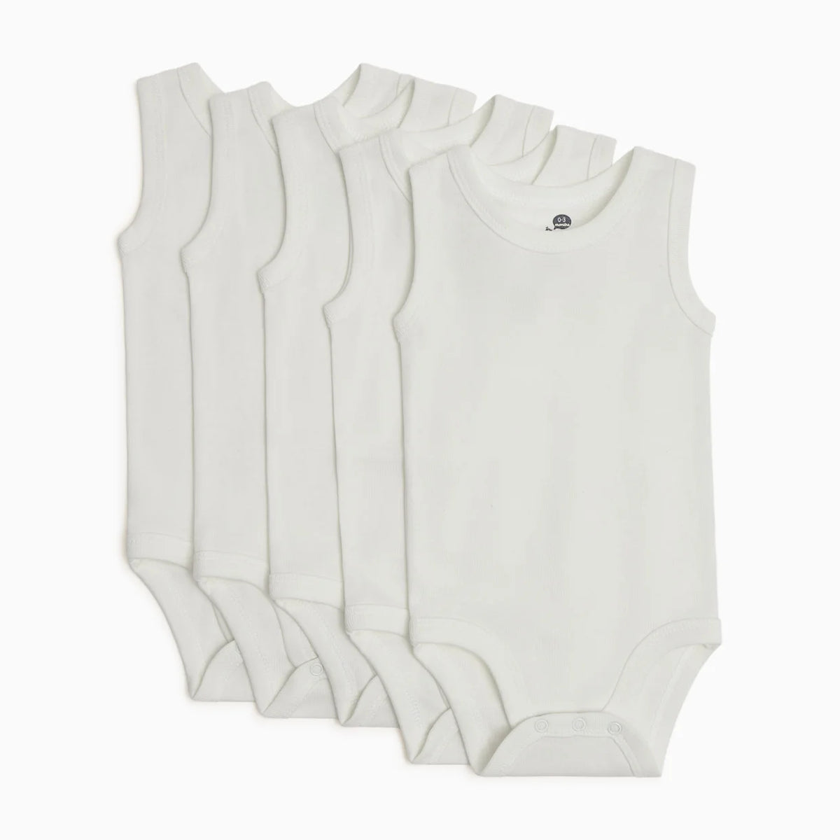 Organic Cotton Solid Tank Bodysuit (5 Pack)