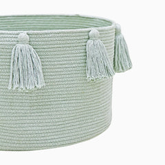 Cotton Tassel Basket