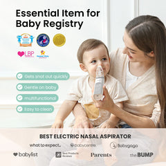 Electric Nasal Aspirator with 3 Silicone Tips