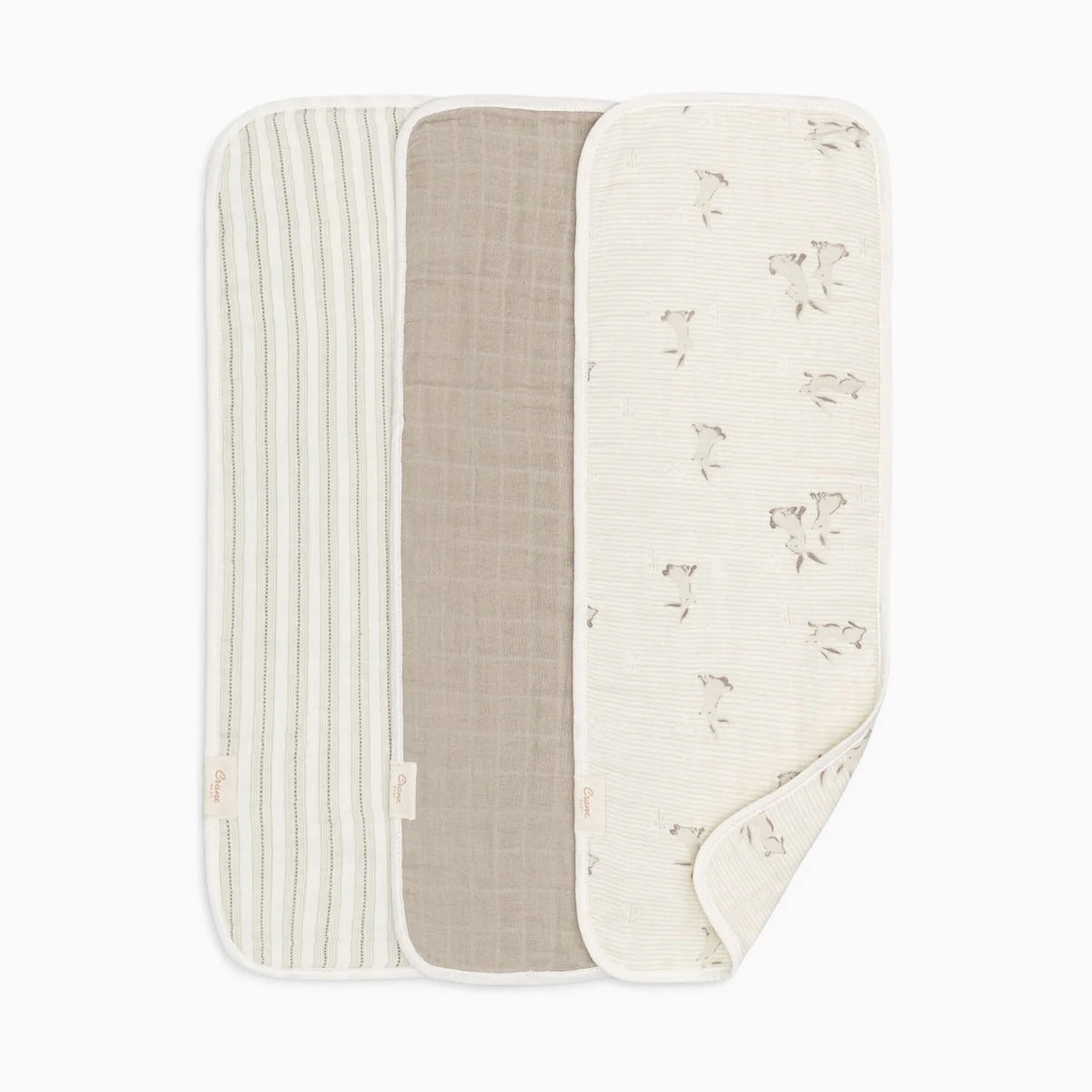 Avery Organic Cotton 3-pc. Burp Cloth Set