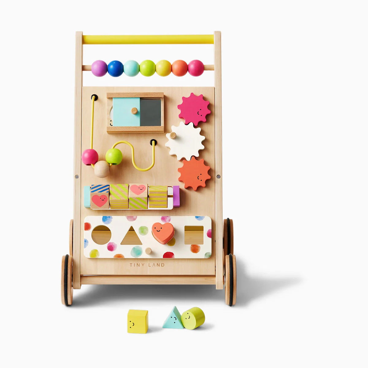 Premium Natural Wooden Activity Walker