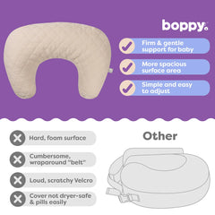 Boppy x Babylist Nursing Pillow with Luxe Fabric Cover