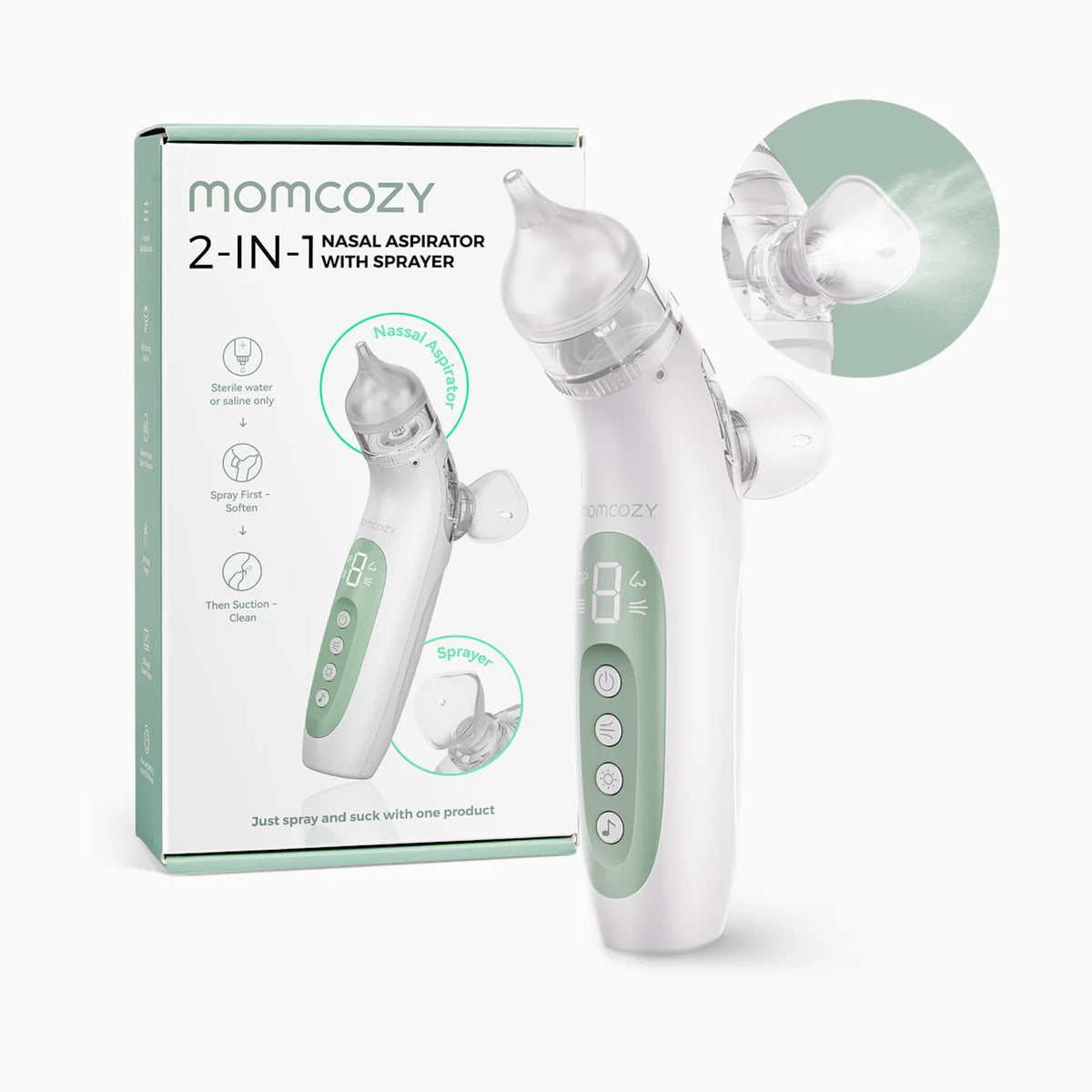 2-in-1 Spray & Suction Electric Nasal Aspirator