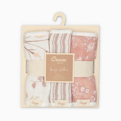 Cotton Muslin Baby Burp Cloth Set (3 Pack)