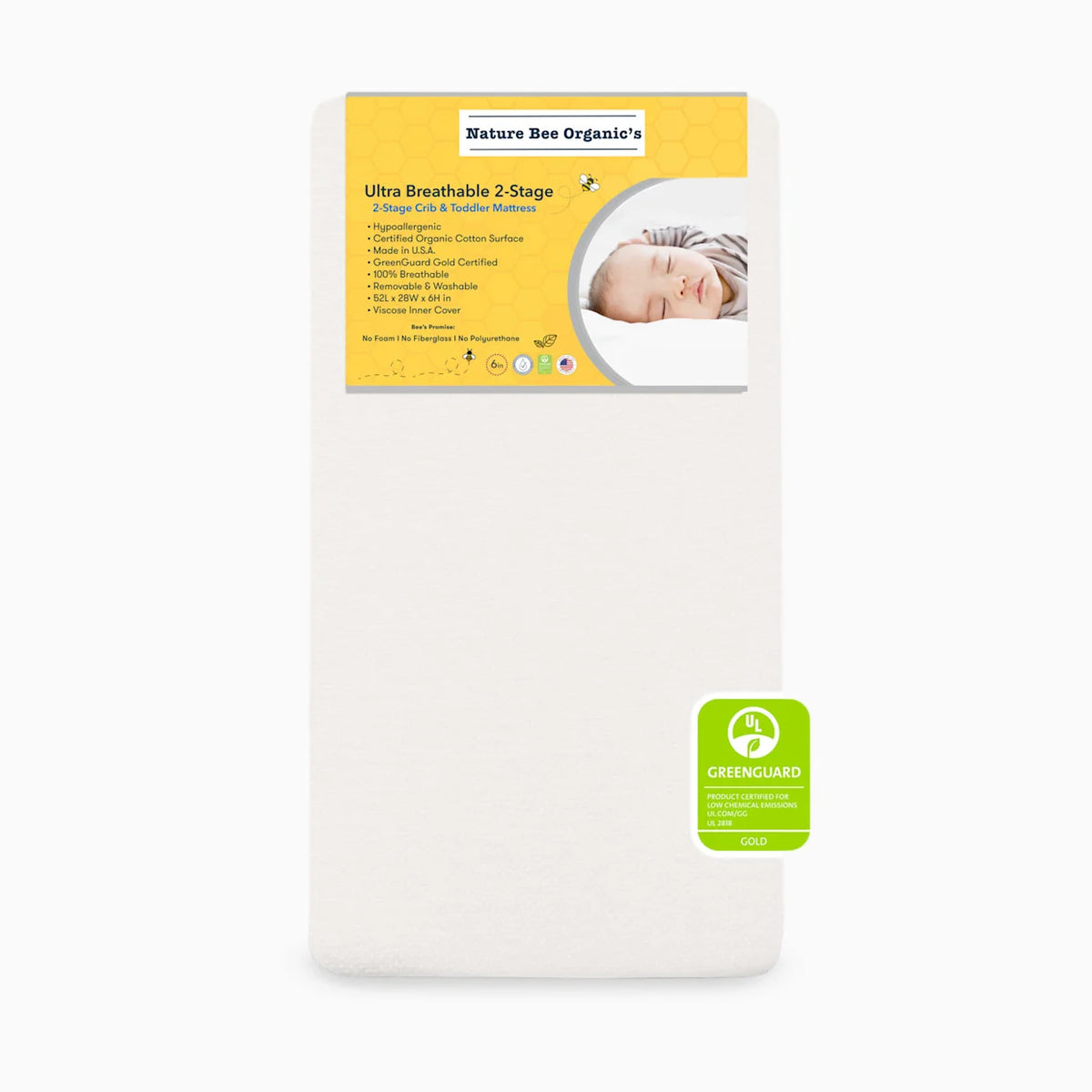 Ultra Breathable Crib & Toddler Mattress