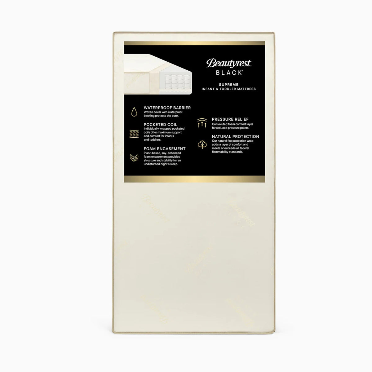 Beautyrest Black Supreme 2-Stage Crib and Toddler Mattress
