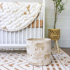 Cotton Canvas Storage Bin