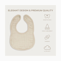 Muslin Bibs with Adjustable Snaps (8 Pack)