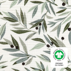 Quilted Changing Pad Cover in GOTS Certified Organic Muslin Cotton